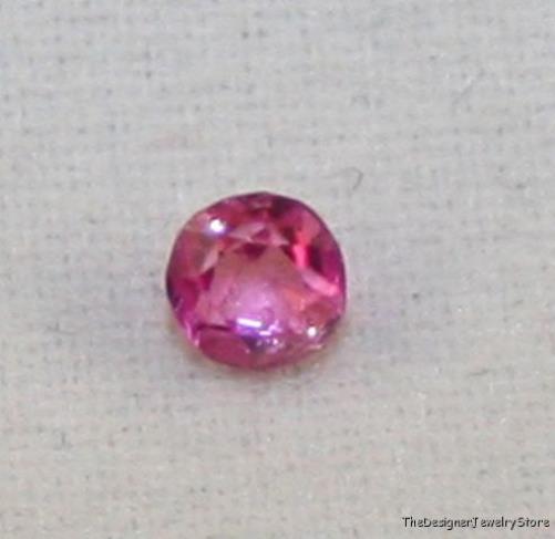 Natural Ruby 3mm round faceted 0.2ct gemstone ru31