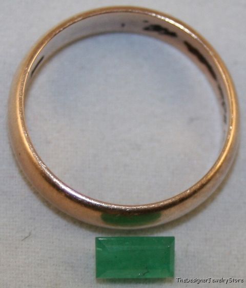Natural Emerald 3.5x6.7 octagon 0.65ct faceted A gem 12
