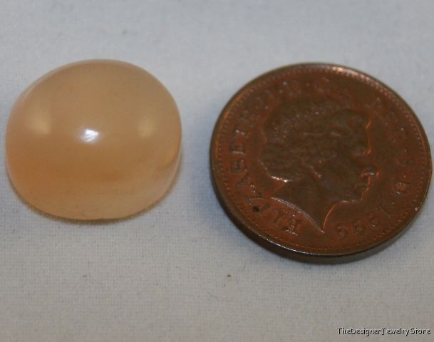 Natural peach Moonstone 13x16 oval Cabochon 19.5ct mu2