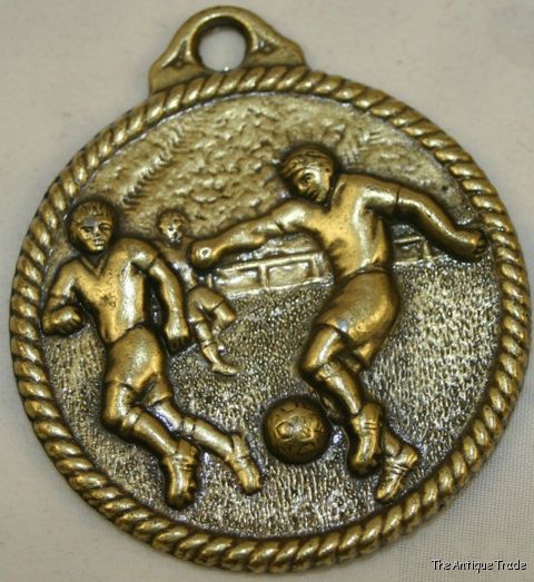 Vintage Spanish Cebrian Football medal in original box