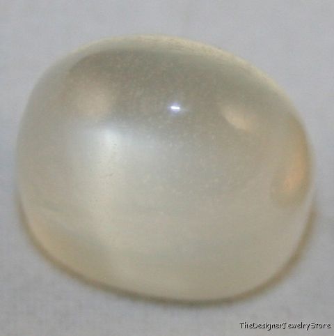 Natural white Moonstone 8x12 oval Bullet cab 10.4ct mu5