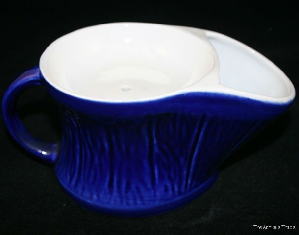 Vintage James Kent Longton England blue ceramic classic Shaving mug
