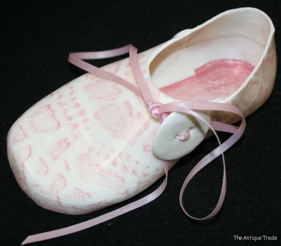 Exquisite See-Through porcelain pink shoe made by British artist Clare Hartley