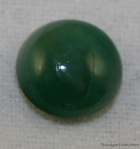 Natural Emerald 7mm round cabochon 1.05ct gemstone em17