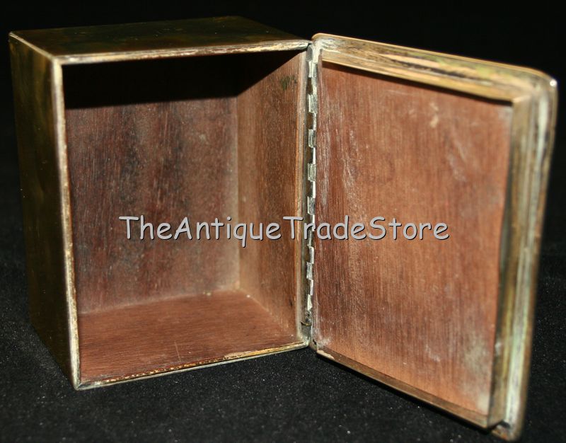 Antique British made Tobacco snuff box with hinged lid