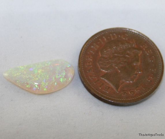 Natural Opal gemstone AAA cabochon 8x16mm 1.6ct op14