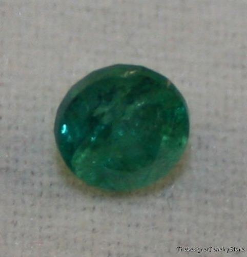 Natural Emerald 4mm round 0.25ct faceted AA gem em18