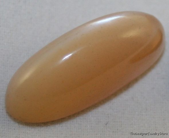 Natural peach Moonstone 9x22 oval Cabochon 14.4ct mu8