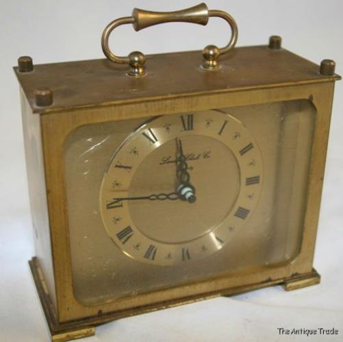 British Vintage London Clock Co. Brass carriage clock