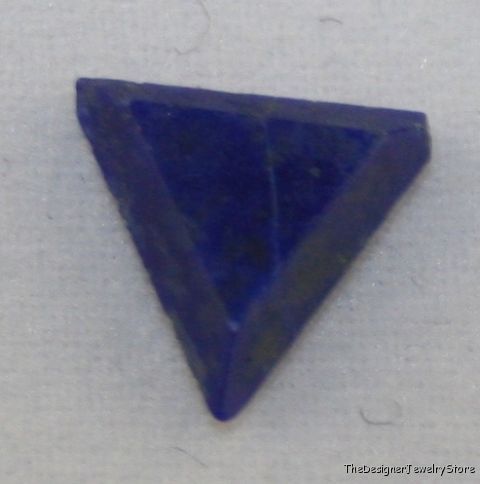 Afghan Lapis Lazuli 8mm gem triangle cabochon 1ct la18