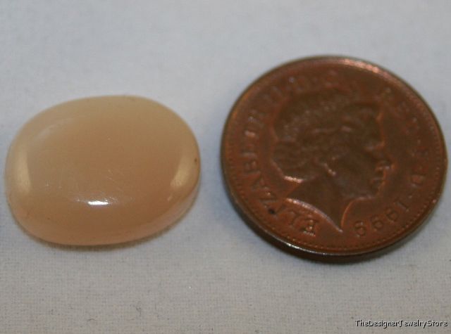 Natural peach Moonstone 14x17 oval Cabochon 11.3ct mu10
