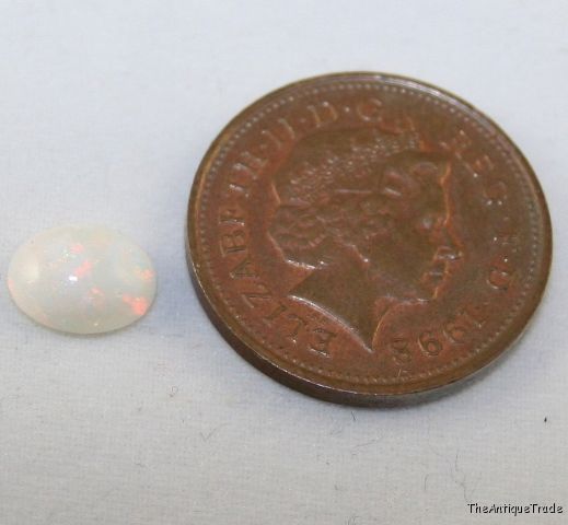 Superb natural Opal gemstone cabochon A 6x8 oval op17