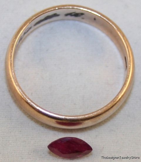 Natural Ruby 3x7 marquise faceted 0.5ct gemstone ru40
