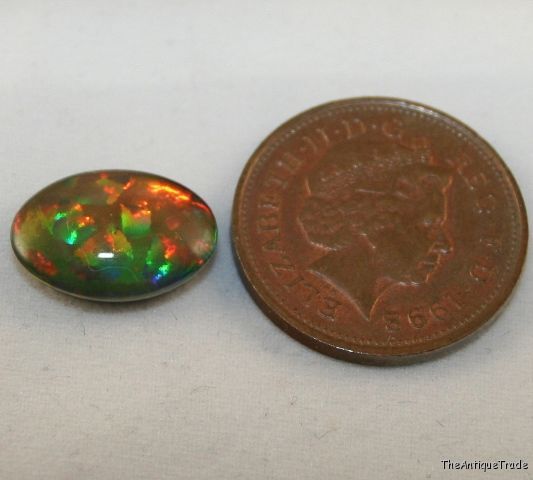 Natural Opal gemstone cabochon Triplet 10x14 oval op19
