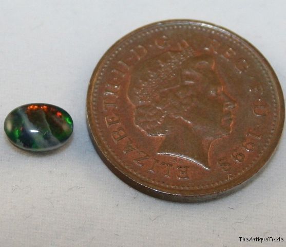 Natural Opal gemstone cabochon Triplet 5x7 oval op20