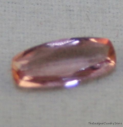 Natural Imperial Pink Topaz 3x7 faceted 0.4ct gem tz3