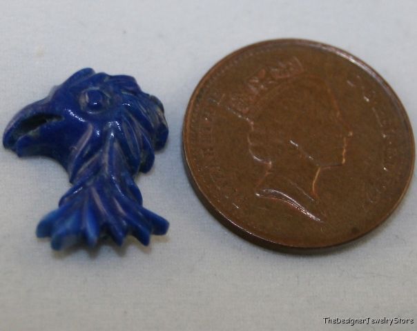 Superb Afghan Lapis Lazuli carved Phoenix 4.3ct la04