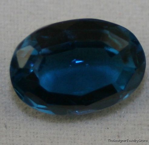 Natural blue Topaz 7x10 faceted oval 3.4ct gemstone tz6