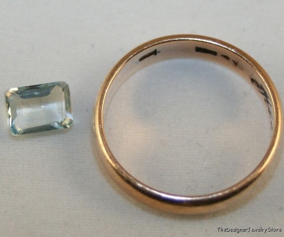 Natural Aquamarine gem 5x7 faceted octagon 0.6ct aq1