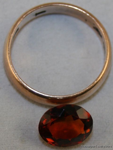 Madeira red Citrine 8x10 oval cut 2.3ct gemstone ci6
