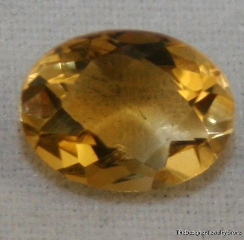 Yellow Citrine 6x8 oval cut 1.15ct gemstone ci8