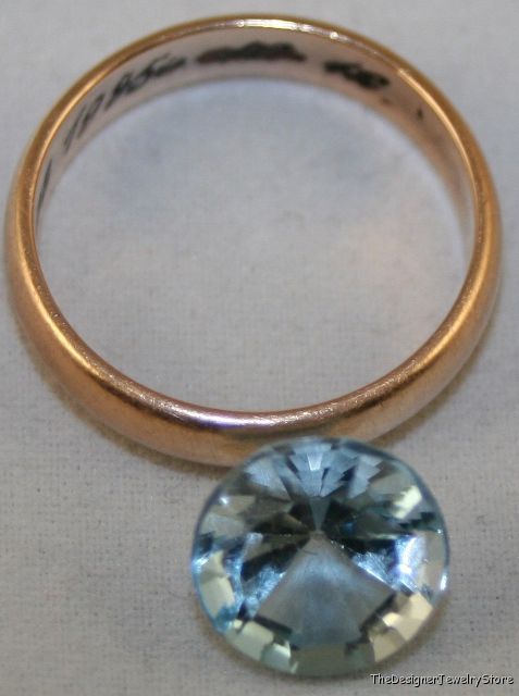 Natural blue Topaz 10mm faceted round 4.7ct gem tz8
