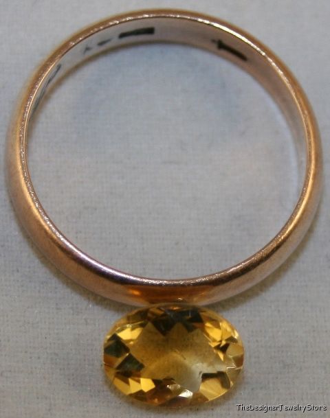 Yellow Citrine 6x8 oval cut 1.15ct gemstone ci8