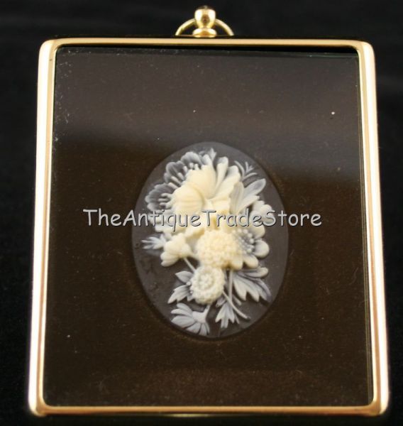 Vintage British Flowers in Cameo miniature Peter Bates
