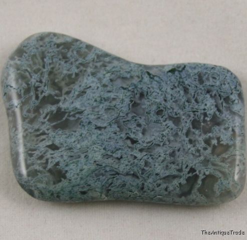 Green moss agate 23x31 free form cabochon gemstone sa3