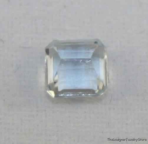 Natural Aquamarine gem 4x4 faceted octagon 0.25ct aq5