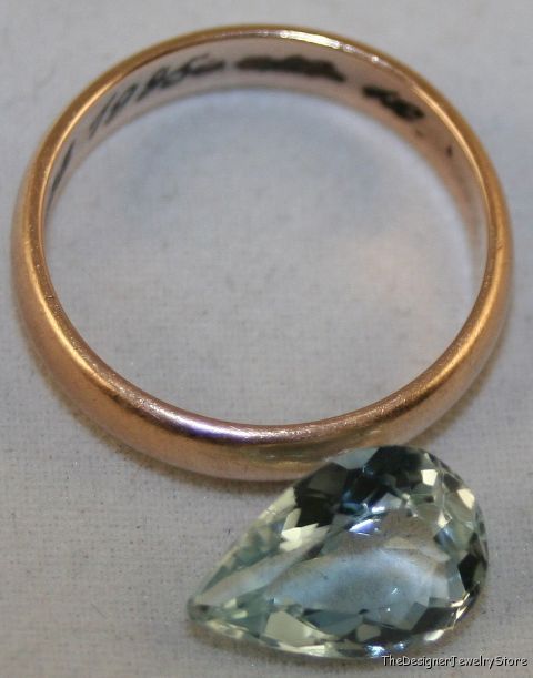 Natural blue Topaz 8x12 faceted pear 3.7ct gem tz11