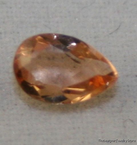 Natural sherry Topaz 4x6 faceted pear 0.5ct gem tz12