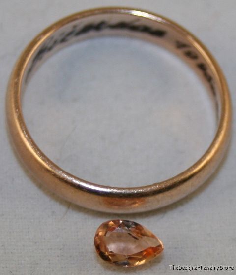 Natural sherry Topaz 4x6 faceted pear 0.5ct gem tz12