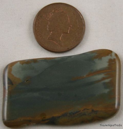 Idaho picture jasper 26x44 free form cabochon gem sa6