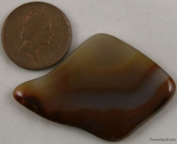 Brazilian Agate 31x45 free form cabochon gemstone sa7