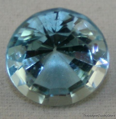 Natural blue Topaz 10mm faceted round 5.2ct gem tz14