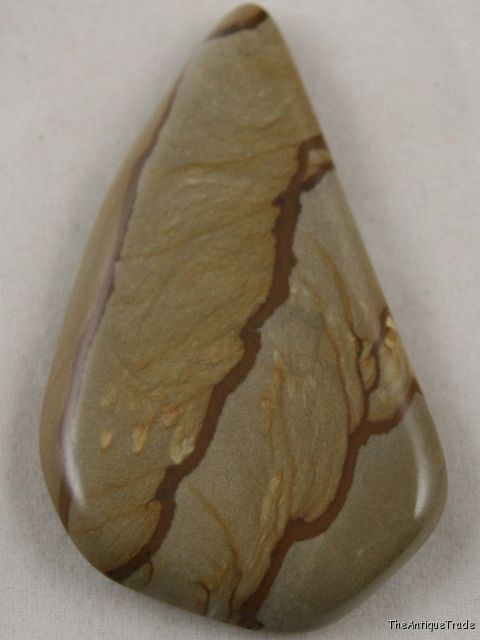 Picture jasper 29x50 free form cabochon gemstone sa8