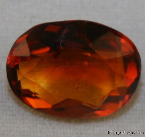 Madeira red Citrine 8x10 oval cut 2.5ct gemstone ci15