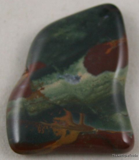 Indian Bloodstone 22x28 free form cabochon gem sa9