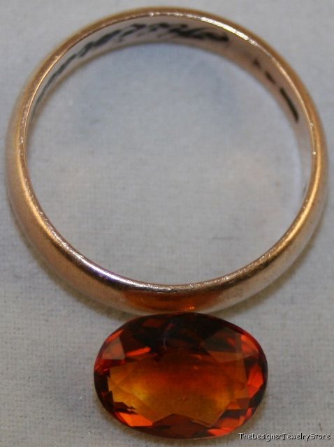 Madeira red Citrine 8x10 oval cut 2.5ct gemstone ci15
