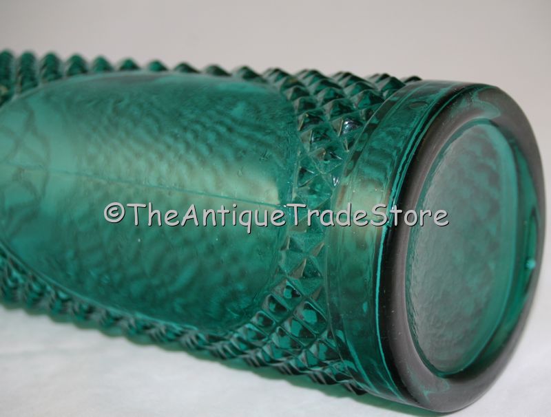 Vintage Green glass liqueur  bottle