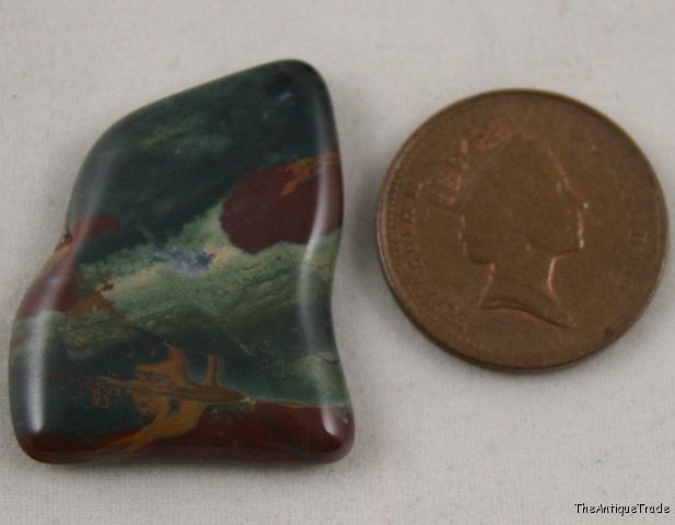 Indian Bloodstone 22x28 free form cabochon gem sa9