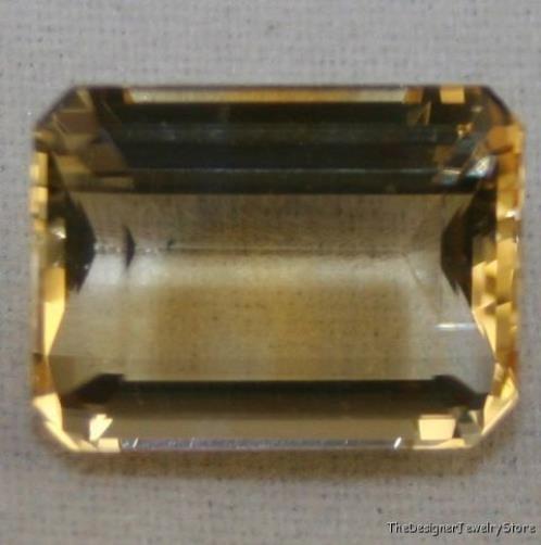 Yellow Citrine 9x12 octagon cut 5.1ct gemstone ci16