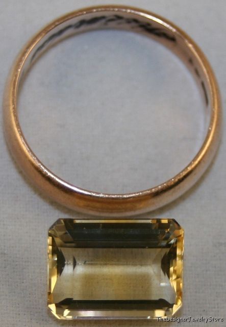 Yellow Citrine 9x12 octagon cut 5.1ct gemstone ci16