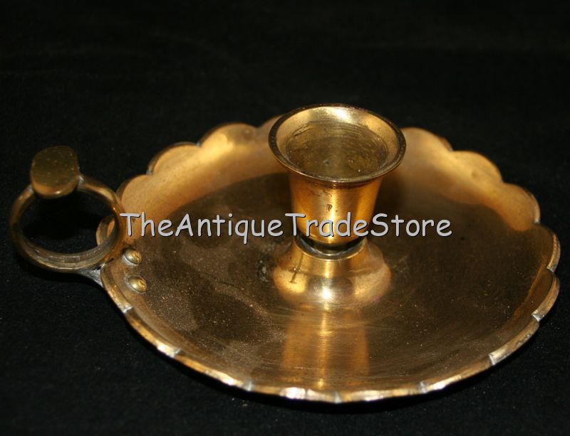 Vintage cast brass Candlestick Holder
