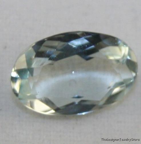 Natural Aquamarine gem 6x10 faceted oval 1.4ct aq12