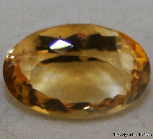 Yellow Citrine 8x12 oval cut 2.2ct gemstone ci17