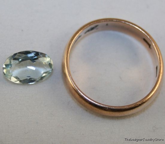 Natural Aquamarine gem 6x10 faceted oval 1.4ct aq12