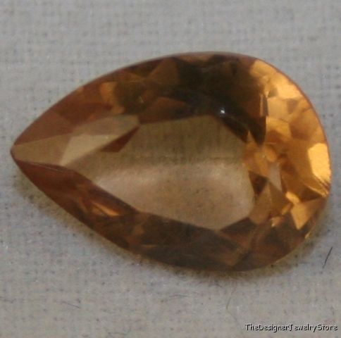 Natural sherry Topaz 7x10 faceted pear 2.3ct gem tz18