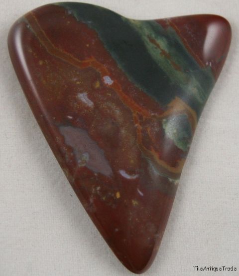 Indian Bloodstone 34x42 free form cabochon gem sa13